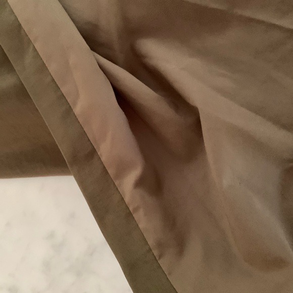 Banana Republic khaki silky maxi dress with cotton ribbon details pockets size 8 - Picture 8 of 12